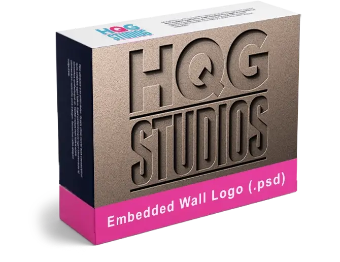 Embedded Wall Logo (Photoshop PSD)